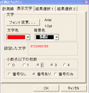 表示文字